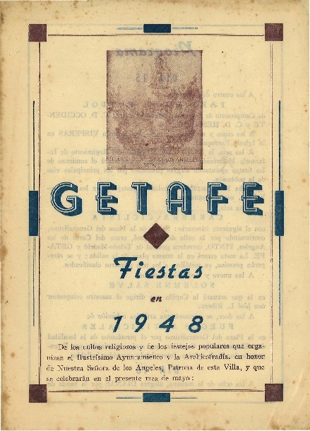 Fiestas patronales en honor a Nuestra Señora de los Ángeles 1948 Getafe